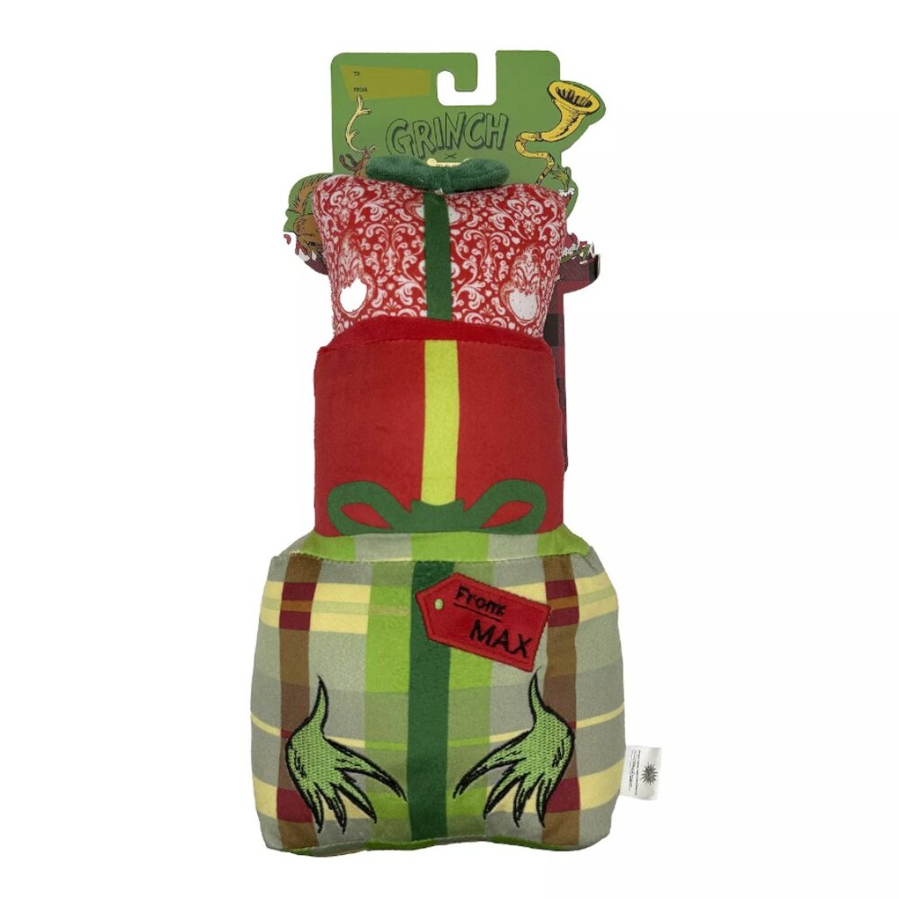 Dr Seuss Grinch Multi‑Squeaker Plush Pet Toy